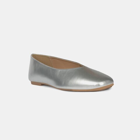 Bata Silver Ballerina For Women